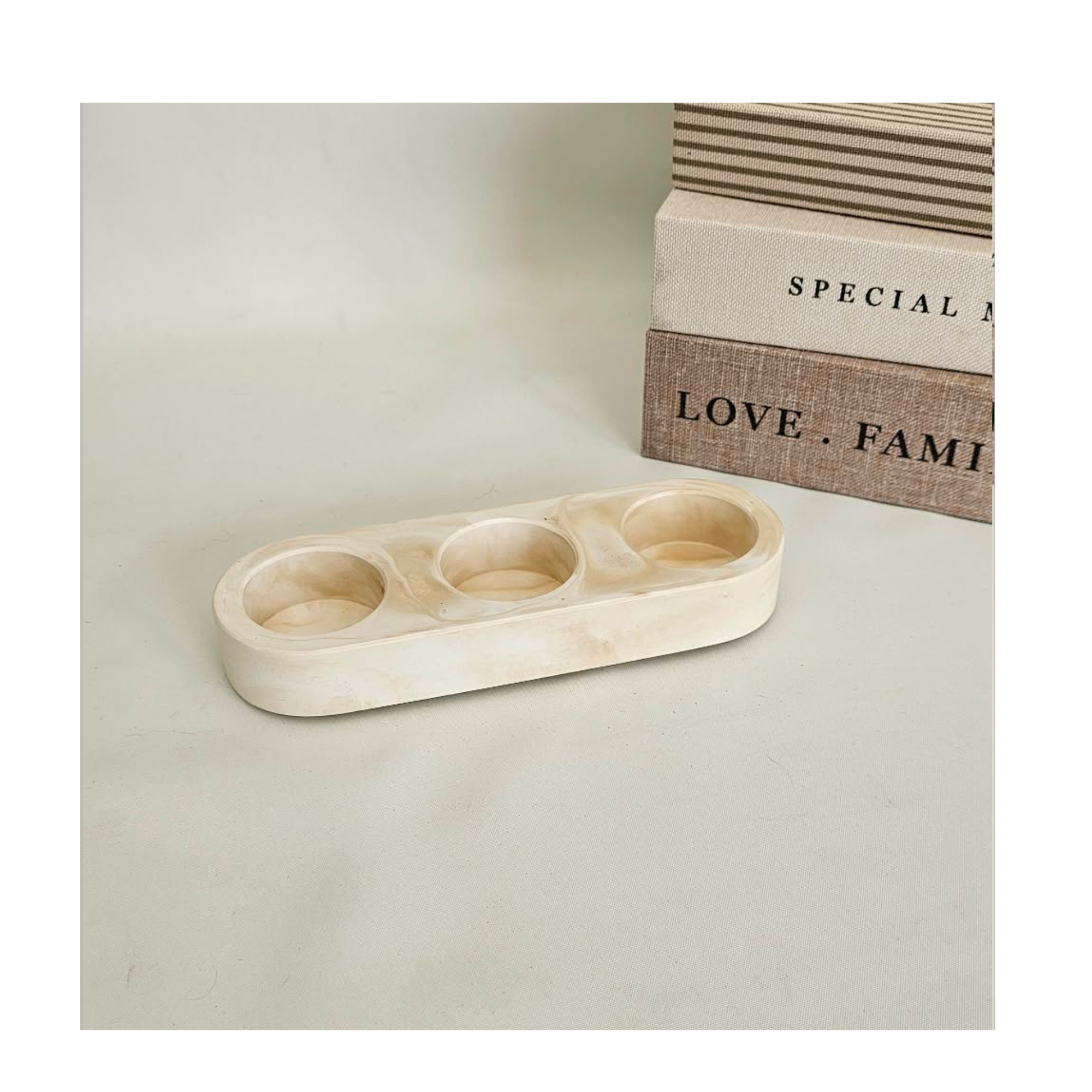 Minimalist Triple Tealight Holder