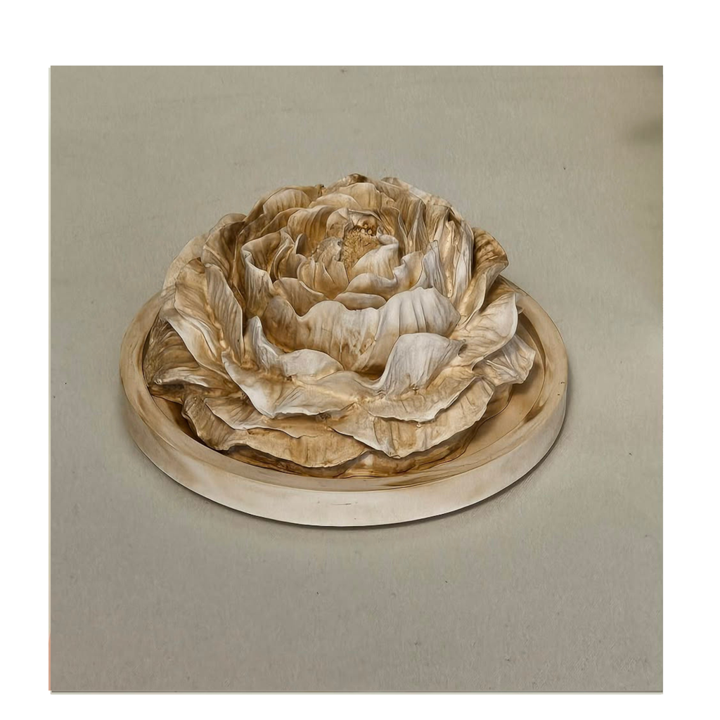 Peony Aroma Stone With Minimalist Tray