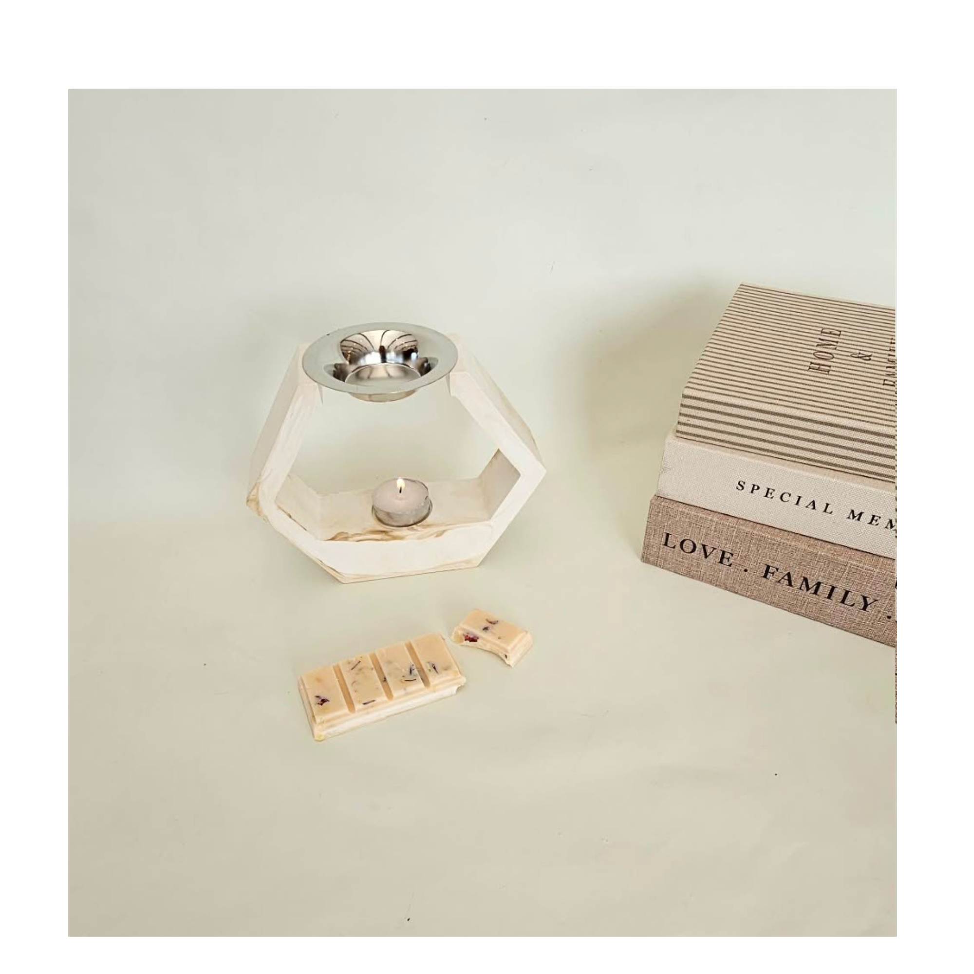 Sandstone Marble Wax Melt Burner Set