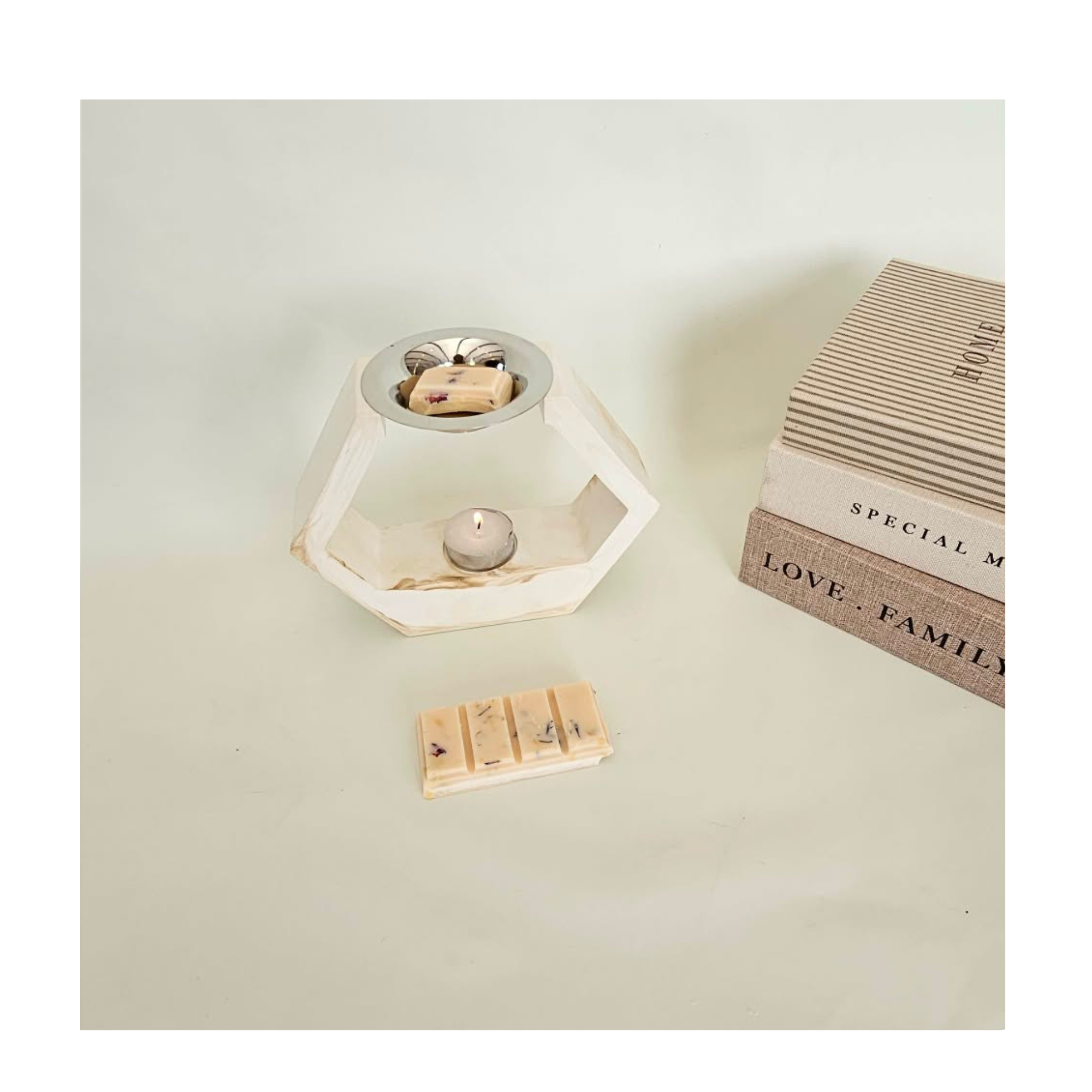 Sandstone Marble Wax Melt Burner Set