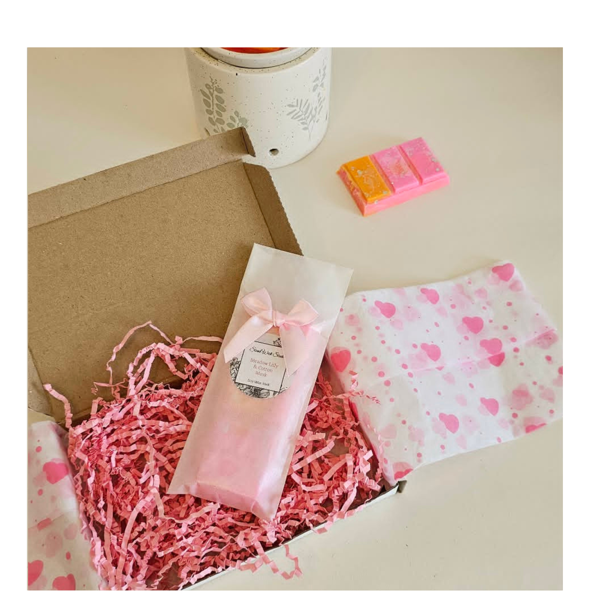 Meadow Lily & Cotton Musk Soy Wax Snap bar - Golden Glow