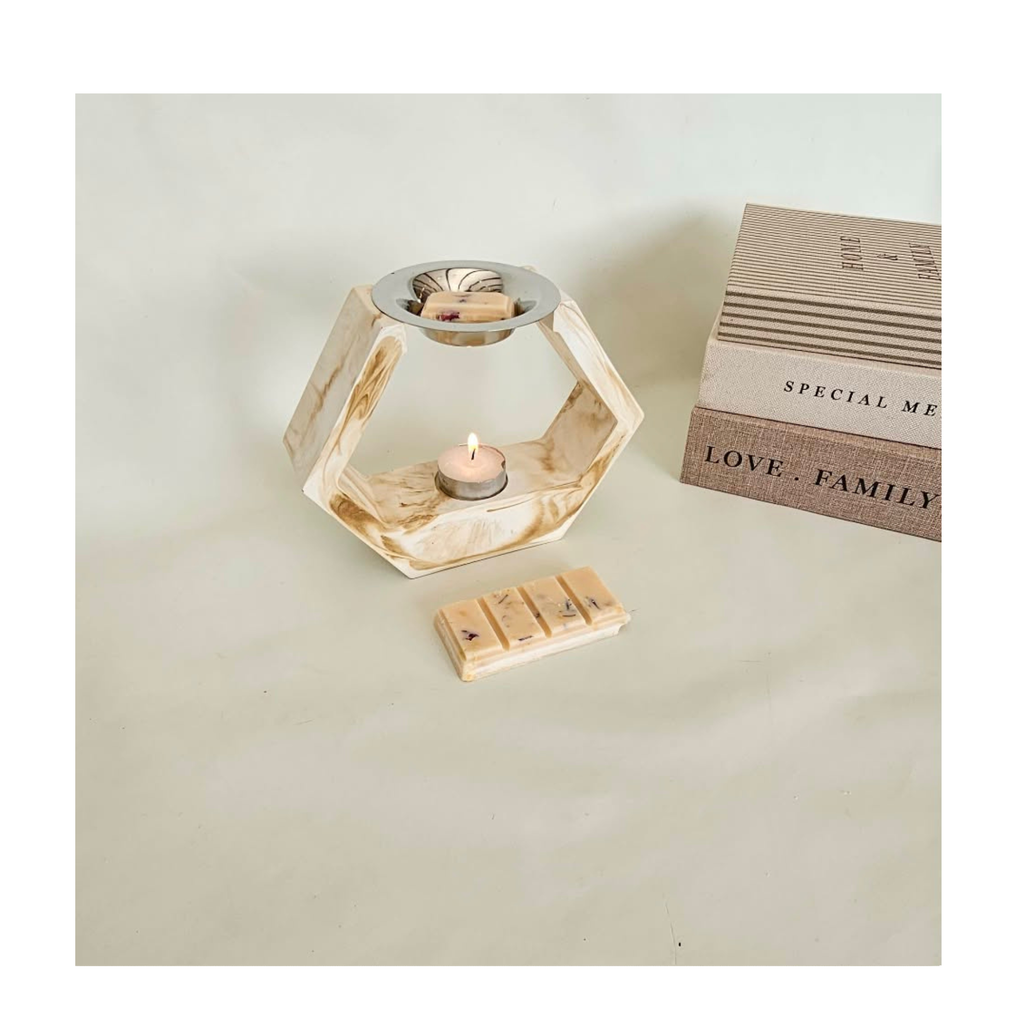 Sandstone Marble Wax Melt Burner Set