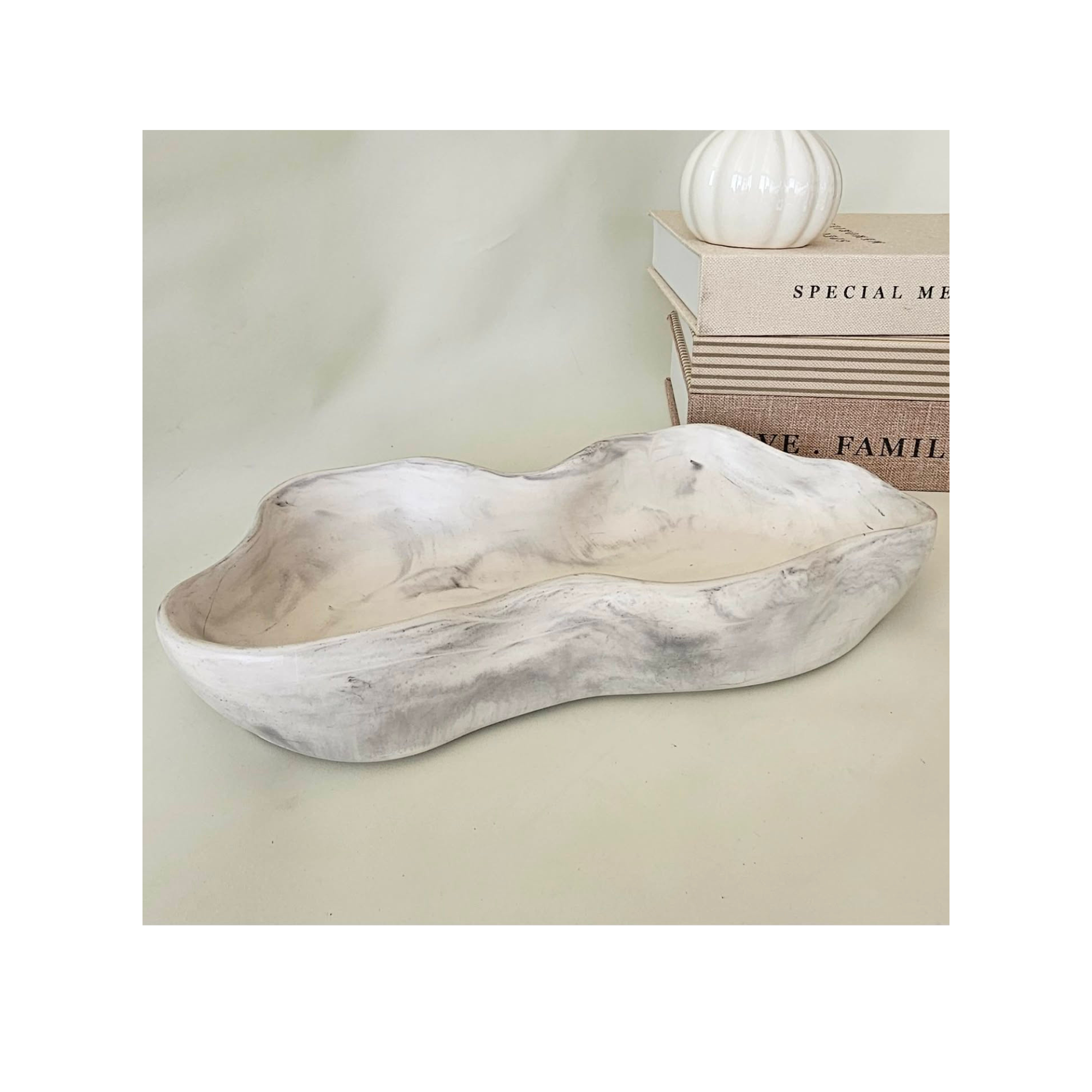 Black Marble Catch-All Tray