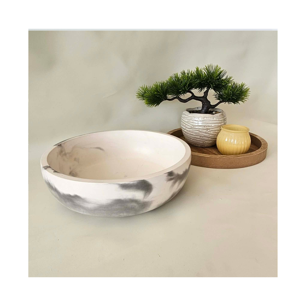 Black Marble Minimalist Catch-All Bowl