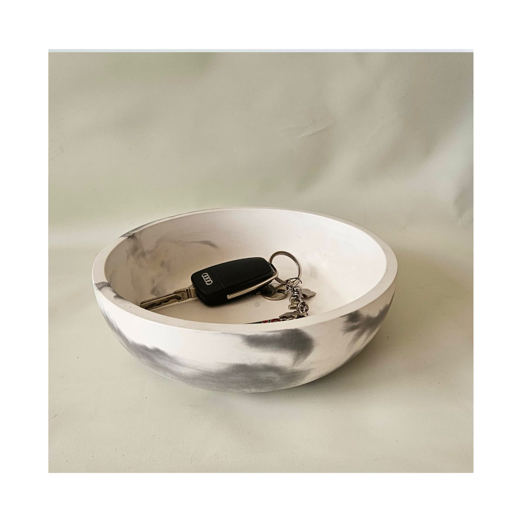 Black Marble Minimalist Catch-All Bowl