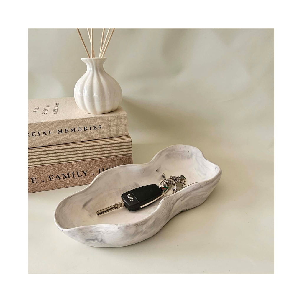 Black Marble Catch-All Tray