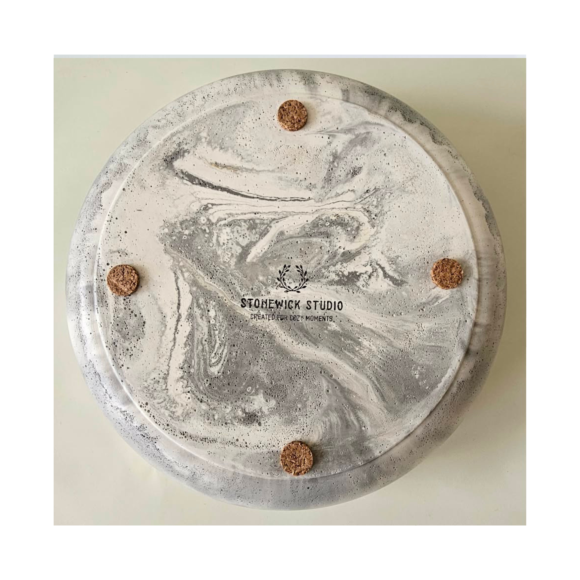 Black Marble Minimalist Catch-All Bowl